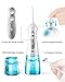 Cordless Water Flosser for Teeth, iTeknic Dental Oral Water Irrigator Pik Portable with 300ml Water Tank, 4+1 Jet Tips Teeth Cleaner for Braces, 3 Modes, IPX7 Waterproof, USB Rechargeable, 1 Tips Box