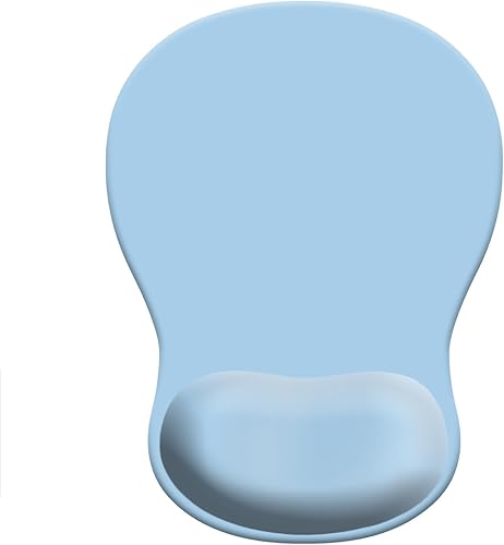 Miniatura 39 de Alfombrilla de mouse ergonómica con soporte para muñeca, cómoda alfombrilla de mouse para computadora con base de poliuretano antideslizante