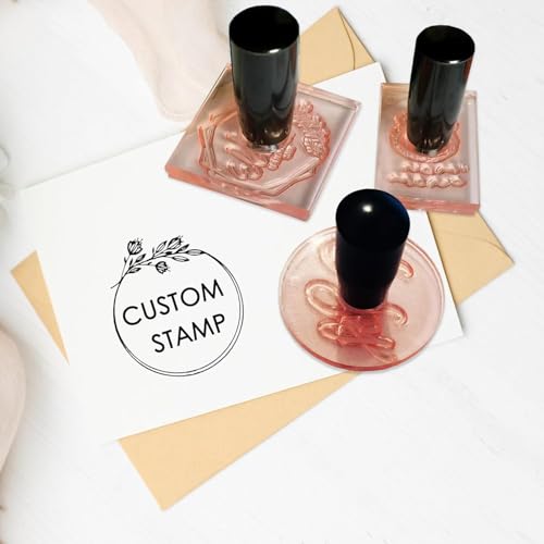 Sello personalizado de goma acrílico con logotipo personalizado con tu logotipo (Square 7x7cm)