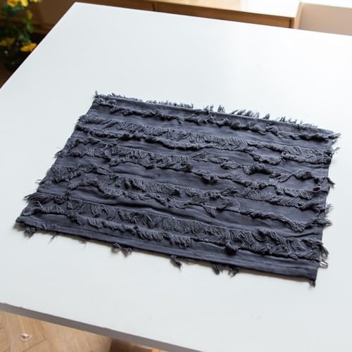 Sous assiettes de table en coton lin pour protéger des rayures