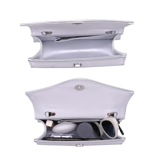 Image of Women's Evening Bag Bridal Party Clutch Purses Cocktail Prom Handbags with Patent Leather