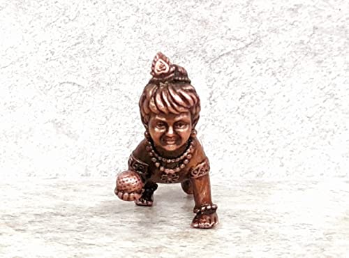 Image of God Bala Krishna Copper Murti | Idol - 1.6 Inch | 55 g