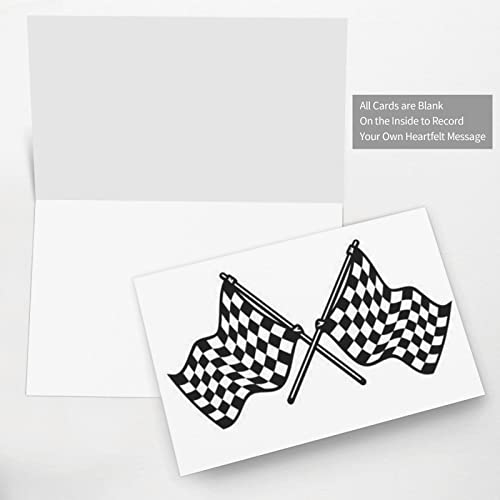 Zimbro Checkered Flags Race Flag Thank You Cards, Birthday Cards, Valentine's Day Cards, Memorial Cards And Party Invitations. #TOP4