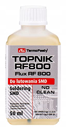 Soldering flux Liquid 50ml oiler- SMD/RMA No Clean,Reflow, Rework, Reball RF800