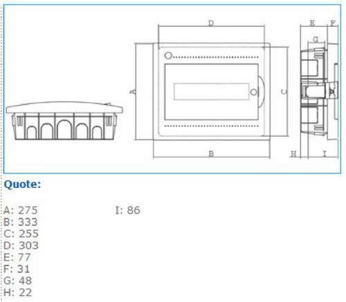 IP40 INC 12W0 CEN Incasso 04102