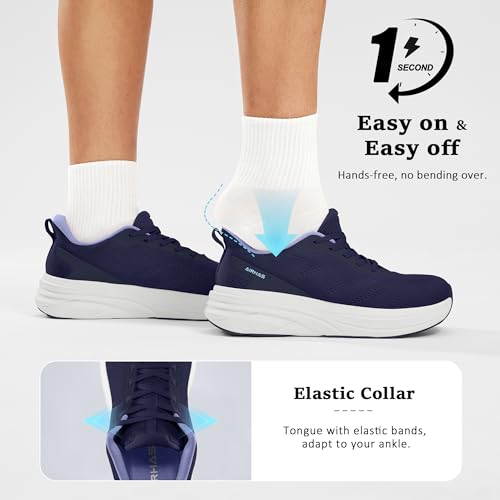 Womens Wide Toe Box Slip On Walking Shoes Comfortable Tennis Shoes for Women Breathable Running Sneakers3