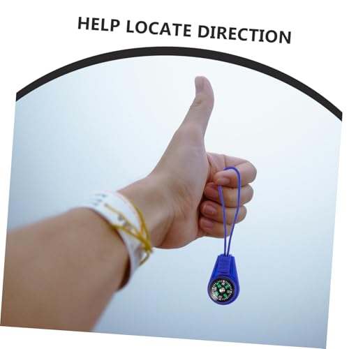 Brújulas con llavero para niños 50 piezas con cordón miniatura 3