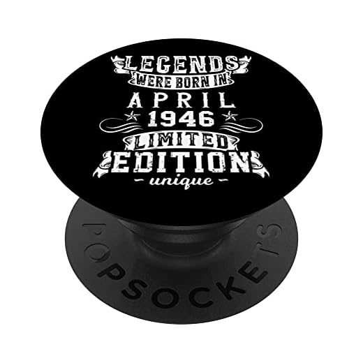 Cumpleaños Abril 1946 Edición Limitada Regalo April PopSockets PopGrip Intercambiable
