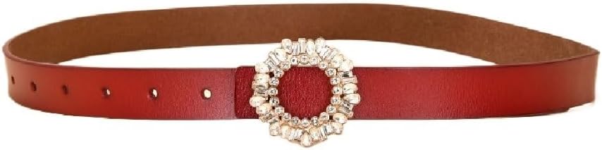 Crystal Diamond Square Buckle Decorative Belt Hundred Women's Inlay