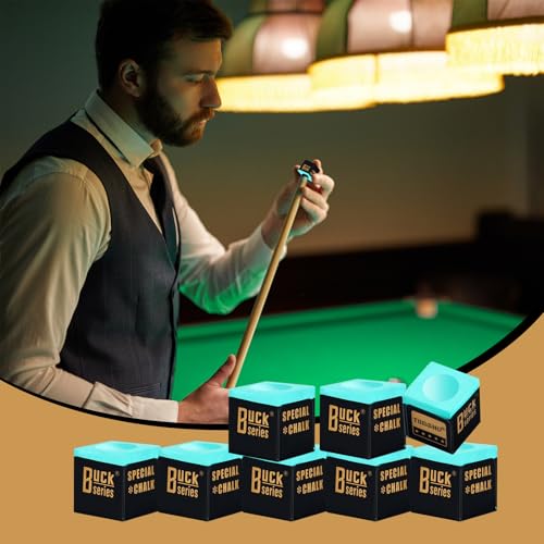Miniatura 6 de Triitech Tiza De Billar, 12 Piezastizas Para Tacos De Billar, Tiza De Billar Verde, Tiza Snooker