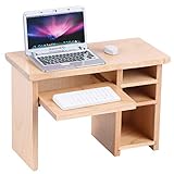Haomian Dollhouse Miniature Laptop Computer and Office Table Doll House Simulation Notebook Accessories for Doll 1/6 1/12 Miniatures Kids Pretend Play