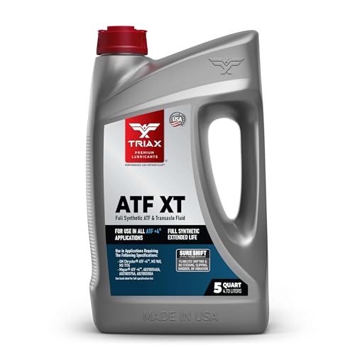 TRIAX ATF XT Full Synthetic for All ATF +4 Applications | Compatible with Chrysler Jeep Dodge | No Slip | 100 000 + Mile (5 Quart)