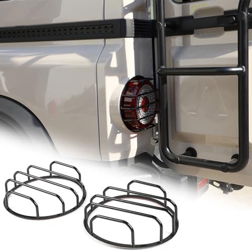 Hudiriy Car Taillight Cover Compatible with Ineos Grenadier 2020-2026 Rear taillight Protector External Accessories Decoration (Style A, Black) by Hudiriy - Used condition - US$113.25