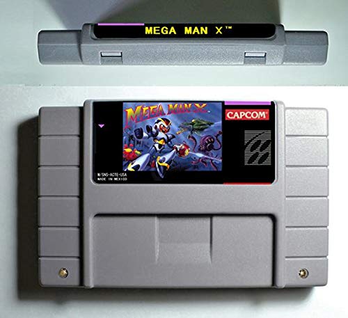 Game card - Game Cartridge 16 Bit SNES , Game Mega Man Megaman Series Games Mega Man X - Action Game Card US Version English Language