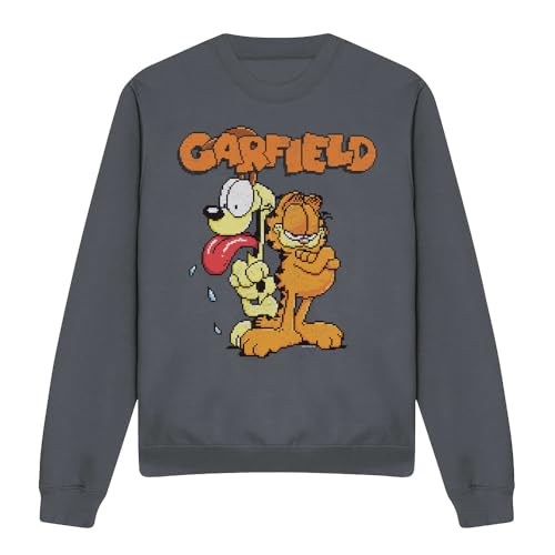 Garfield Crew Sweatshirt pull-over mixte imprimé graphique original col rond
