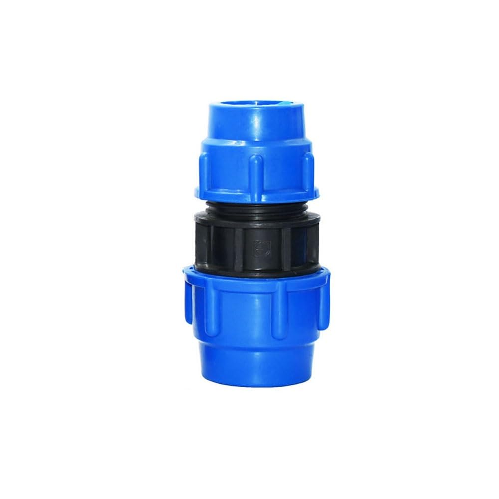 MiJunHD PE Pipe Reducing Straight Connector,50mm to 40mm Reducer Coupler Connection Plastic Quick Fittings for Garden & Agriculture Watering (1 Piece)