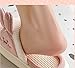 conrtems Linen Slippers - Lightweight, Safe and Non-Slip, Breathable, and Fashionable with Soft and Thick Soles for a Comfortable Walk - No Odor, Pink Rabbit, 8-9