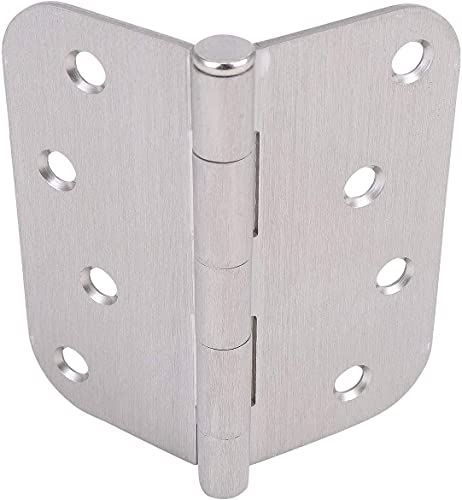 Stylever 18 Pack, Residential and Commercial Door Hinges 4 Inch Satin Nickel Finish Reversible Hinges, 5/8" Radius Corner, Exterior & Interior Door Hinge for Entryway, Patio and More by Stylever - Image 6
