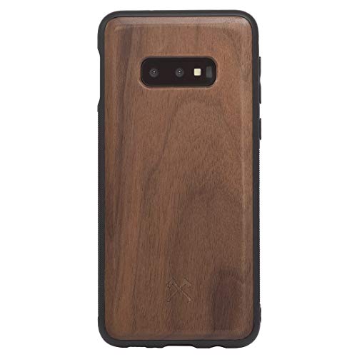 Woodcessories - Case Compatible with Samsung Galaxy S10e Made of Real Wood, EcoBump (Walnut)