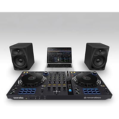 Pioneer DJ DM-50D-BT 5-Inch Desktop Monitor System with Bluetooth, Black