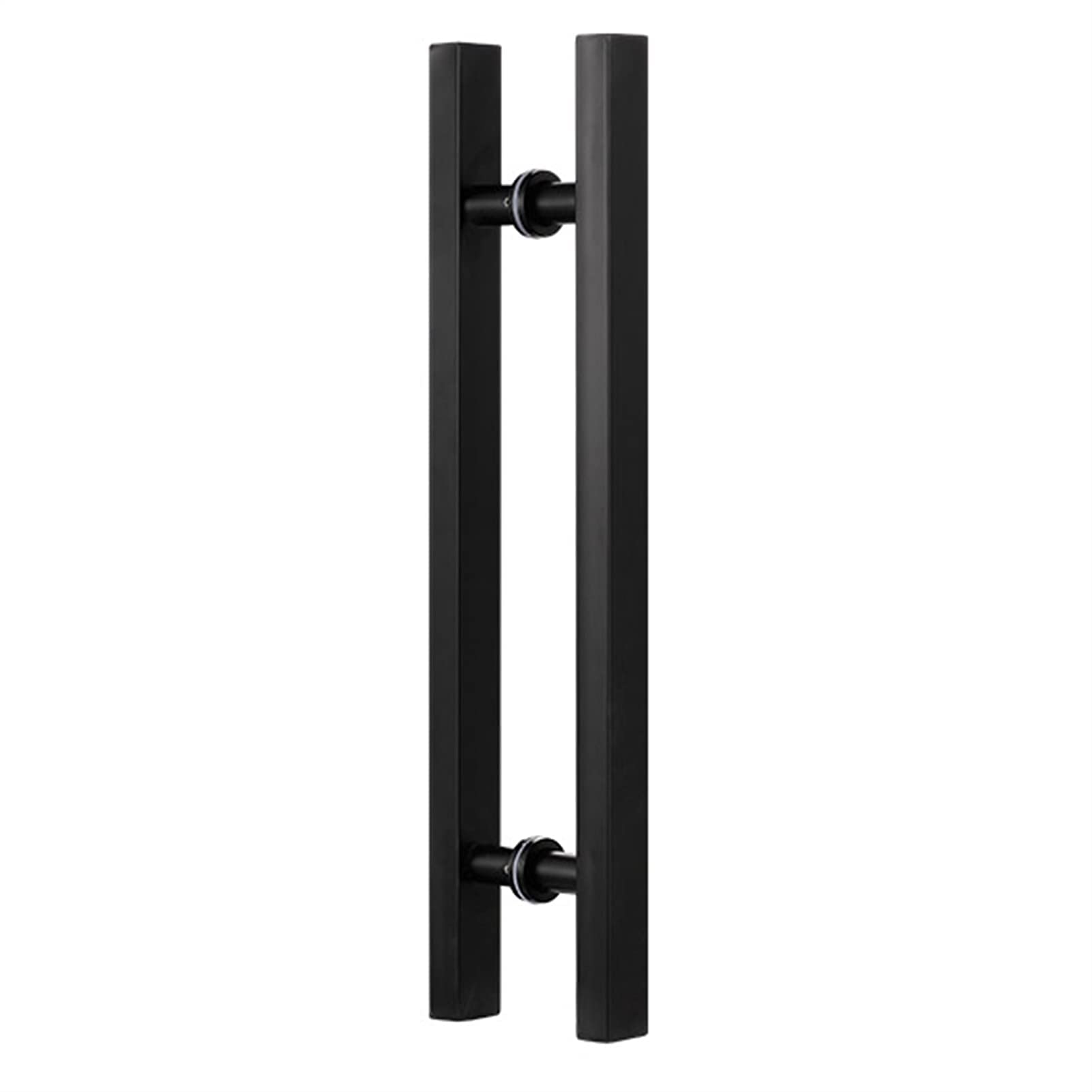 SaryEdge 20inch/24inch/47inch Square Entry Door Handle, Steel Push Pull Door Handle for Shower Glass Sliding/Barn Door/Interior Exterior Door, Include Fit,Black-60cm,Black-60cm