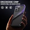 Metal Frame-Less Case for iPhone 16 Pro Max/16 Pro/16, with 120 Adjustable Stand, Shockproof, Heat Dissipation, Lightweight Metal Frame Design,Silver,16 Pro Max