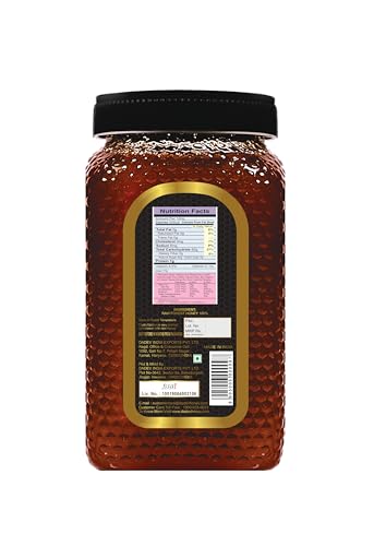 Image of DADEV HONEY Raw Organic Honey 600g | NMR Tested | 100% Pure Raw and Natural Honey | No Added Sugar | Unprocessed Forest Organic Honey-600gm GLASS JAR