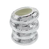 Tofficu Jarrón Espiral Remolino Retorcido, Jarrón de Centro de Mesa Superficie Espejada Brillante, Decoración para Fiestas, Bodas y Hogar, Accesorio Decorativo Moderno y Reflectante