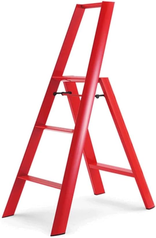 LIOONS Step Ladder Retractable Telescopic Ladder Lightweight Folding Ladder Folding Ladder with Handrails for Household Daily