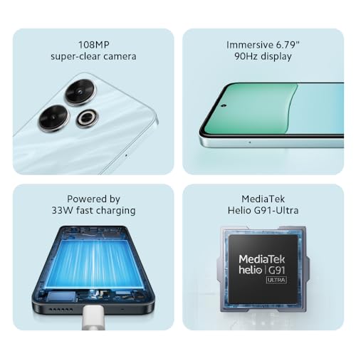 Redmi 13 Smartphone, 8+256GB, Handy ohne Vertrag, 6,79" FHD+ Display, 5.030 mAh, 108MP Kamera, 33W Fast-Charging, Dual-SIM, Black – Bild 5