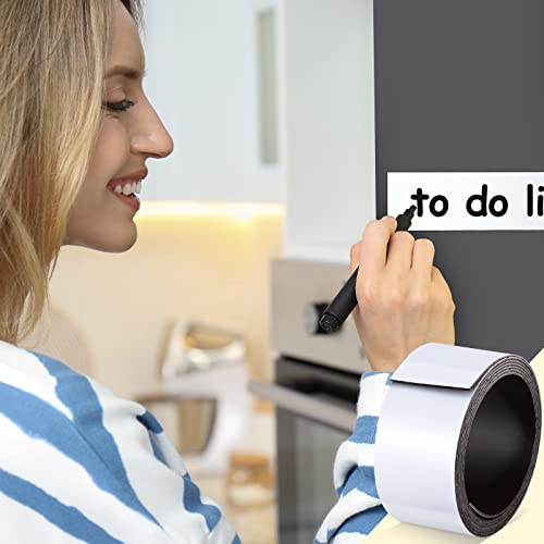 6 Rolls Dry Erase Magnetic Tape 1 Inch X 3.3 Ft Colored Magnetic Strips Roll Blank With Adhesive Backing Magnetic Labels Writable Magnetic Stickers For Whiteboards Classroom Diy Crafts #TOP5