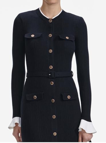 Women's Lightweight Stretch Knit Long-Sleeve Bodycon Dress2