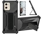 Case Compatible for Jambo Phone Jambophone Jp1 Phone Case Stand Cover [with 1* TempeBlack Glass Screen Protector] Hybrid Case [Folding Support Magnetic] [Frosted Anti-Fingerprint] ZJBB-Black