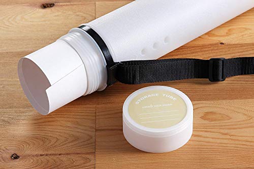 Juvale Document, Blueprint, Drawing, Painting, Portfolio, Expandable Hard Plastic Storage Tube with Strap (White, 24 to 40 in.) - Thumbnail 7