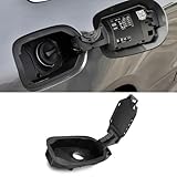 Goodithy Compatible with Mercedes Benz E-Class W213, Exterior Car Fuel Tank Cap Cover with Base Assembly, Gasoline Flip Mechanism Fuel Filler Cover Replacement 2016-2023