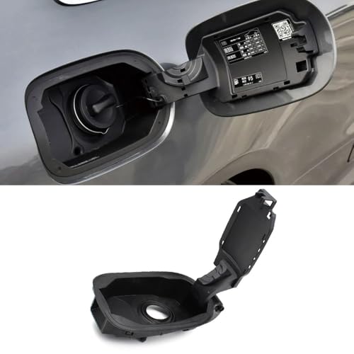 Goodithy Compatible with Mercedes Benz E-Class W213, Exterior Car Fuel Tank Cap Cover with Base Assembly, Gasoline Flip Mechanism Fuel Filler Cover Replacement 2016-2023