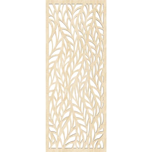 Image of Ortonville Decorative Pierced Fretwork Wood Wall Panels, 11 3 /8 inchW x 29 3 /8 inchH x 3 /8 inchT, Birch