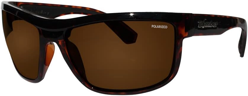 BOMBER Sunglasses - Hub Bomb Shiny Tortoise Frm/Brown Polarized Lens/Black Foam