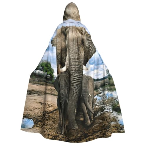 Cape à capuche viking pour Halloween et soirées à thème de Noël en famille ou entre amis