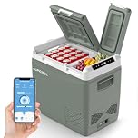 Alpicool KLS58 Compressor Car Refrigerator 47L with APP Control, 2026NEW, Dual Zone Portable Camping Fridge DC 12V Freezer for Caravans, Campervan, Truck, Boat, -20℃ to 20℃, with Ice Box, Green