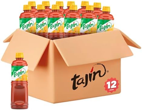 Tajin Fruity Chamoy Sauce, Sweet & Tangy Chamoy for Fruit, Candy, Snacks, Mangonadas & Drinks, 15.38 oz Each (12 Pack)