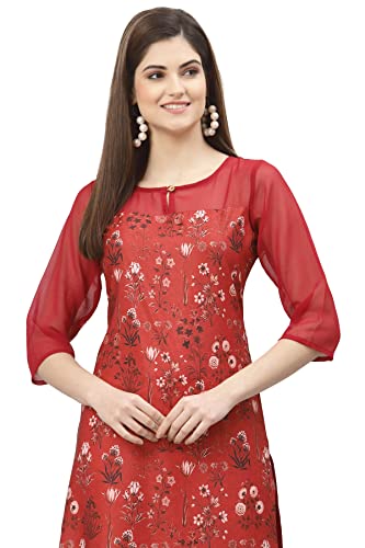 Image of ALC Creation Women's Crepe Straight Printed Kurta