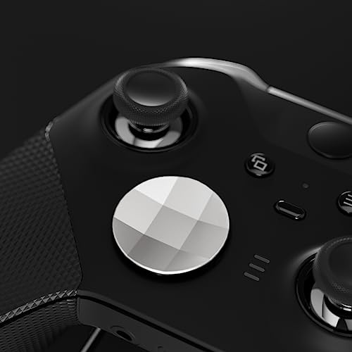 Image of eXtremeRate 2 pcs Metalic Silver Magnetic Stainless Steel D-Pads, for Xbox Elite 1 /2 Controller, Replacement Parts Directional Pad Button Kits for Xbox One Elite & Xbox One Elite Series 2 Controller