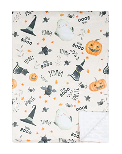 Image of Terriboo Mink Baby Bed Blanket Newborn Mink Blanket Double Layer with Dotted Backing (Spider)