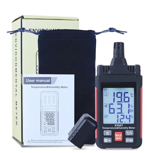 Digital Hygrometer Thermometer LCD Thermo-hygrometer High Accurate Barometer Temperature Humidity Meter XT607