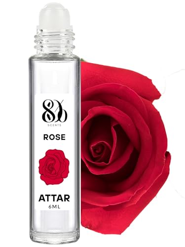 Image of 80% Scents Rose Attar Perfume for Men & Women - Long Lasting Attars for men & women - Designer Cologne