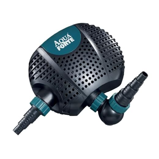 AquaForte O-13000 Plus, 110 Watt, max. Durchfluss 13 m3/Stunde, max. Förderhöhe 5,5 Meter, Kabellänge 10 Meter, für Wasserläufe, Wasserfälle, Springbrunnen, Filter usw.