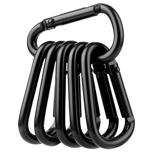 Image of Booms Fishing CC2 Carabiner Clip, 2.3 inch Small Carabiner Keychain, Multi-use Aluminium D Ring Caribeener Clips