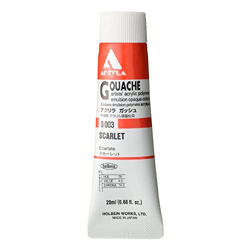 Holbein Acryla Gouache Scarlet (A) 20ml