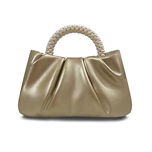 بيتفل شنطة يد نسائية من اللؤلؤ مصنوعة من الجلد الناعم بتصميم...